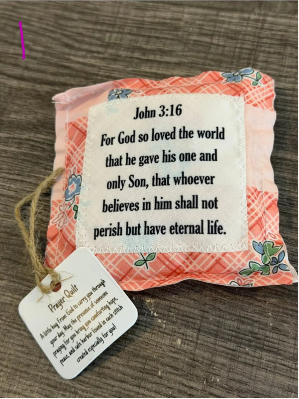 3”x3” Prayer Quilt Accent Pillow - Various